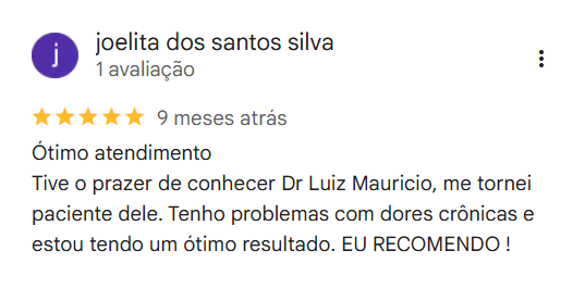 Depoimento Google Dr. Luiz Maurício Fonseca em Salvador, BA